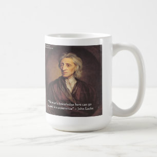 Mug John Locke Citation sur les connaissances et l'exp