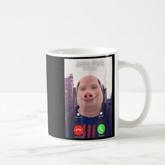 Mug John Rk Is Calling Funny Answer Call Phone (Droite)