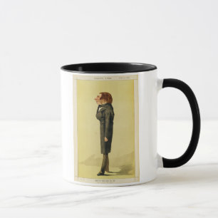 Mug John Ruskin (1819-1900), caricature par Cecioni