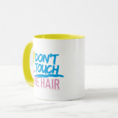 Mug Johnny Bravo - Don't Touch The Hair Graphic (Devant gauche)