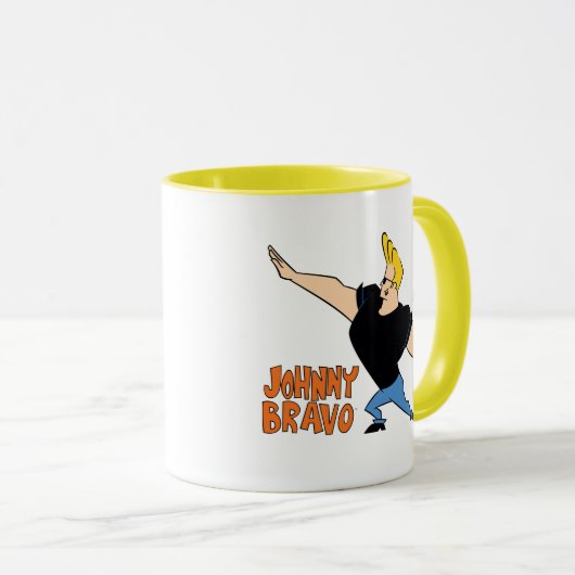 Mug Johnny Bravo Flexing (Devant droit)