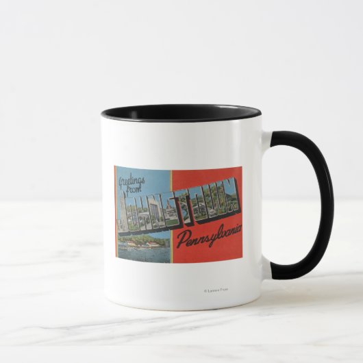 Mug Johnstown, Pennsylvanie - Scènes de grandes lettre (Droite)