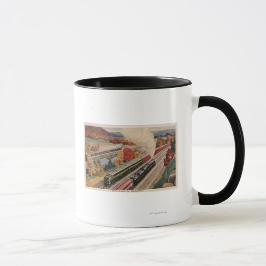 Mug Johnstown, Pennsylvanie (Trains de commerce) (Droite)