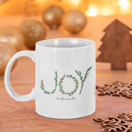 Mug Joie au monde de Noël Green Wreath & Berries