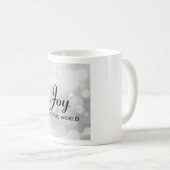 Mug Joie au monde Élégant bal de Noël en argent (Devant droit)