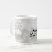 Mug Joie au monde Élégant bal de Noël en argent (Devant gauche)