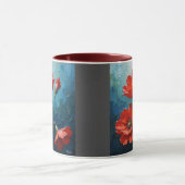Mug Joie aux fleurs rouges (Centre)