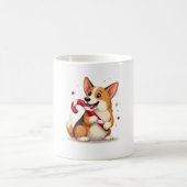 Mug Joie de Corgi Candy Cane (Centre)