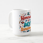 Mug Joie de l'étude -no7 Autocollant en vinyle sur mes (Devant gauche)