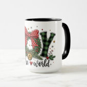 Mug Joie de Noël au Monde (Devant droit)