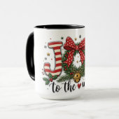 Mug Joie de Noël au Monde (Devant gauche)