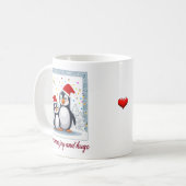 Mug Joie de Noël et câlins (Devant gauche)