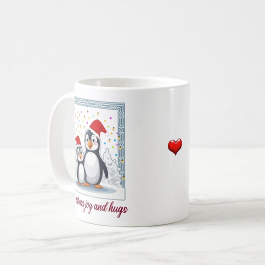 Mug Joie de Noël et câlins (Devant gauche)