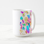 Mug Joie de paon gentil (Devant droit)