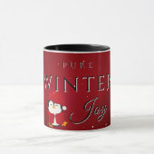 Mug Joie d'hiver pure avec manchot (Centre)