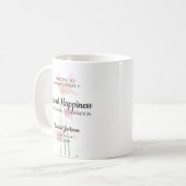 Mug Joie Éternelle Baptême JW avec Fleurs Roses (Devant gauche)