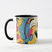 Mug Joie Fondue – Explosion de Pop Art de Glace (Gauche)