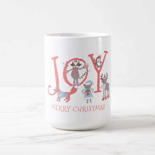 Mug Joie Joyeux Noël  Animaux d'hiver (Centre)