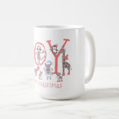 Mug Joie Joyeux Noël Animaux d'hiver (Devant droit)