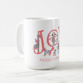 Mug Joie Joyeux Noël Animaux d'hiver (Devant gauche)