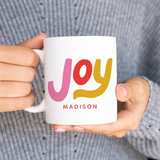 Mug Joie moderne colorée Fête personnalisée