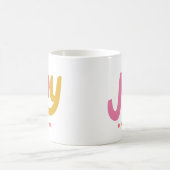 Mug Joie moderne colorée Fête personnalisée (Centre)