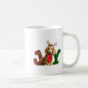 Mug Joie Noël Lumières Long Poil Doxie Chien San
