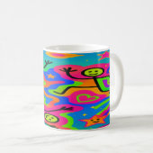 Mug Joie psychédélique - Bâton de danse Figure Arc-en- (Devant droit)