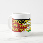 Mug Joignez l'appui Palestine de mouvement de BDS (Devant gauche)
