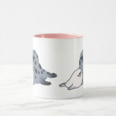 Mug Joint et chiot mignons de mère de bande dessinée (Centre)