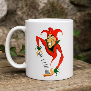 Mug Joker Jester Grinning avec Jack-in-the-Box