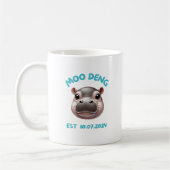 Mug Joli adorable Moo Deng Baby Pygmy Hippo (Gauche)
