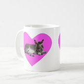 Mug Joli âne chocolat bébé poulain dormant (Devant gauche)