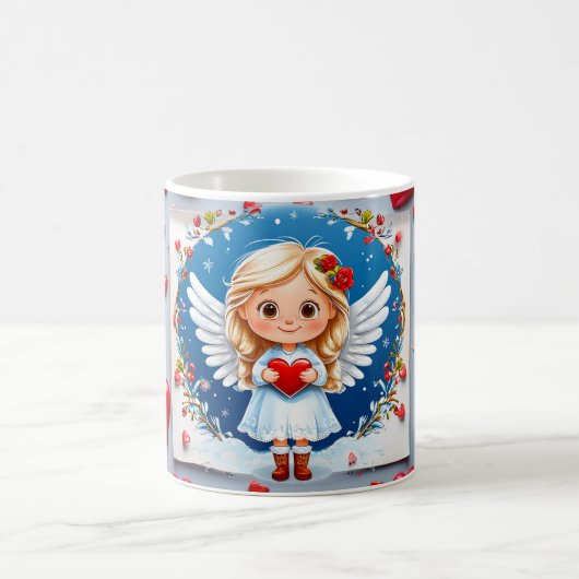 Mug Joli ange de la Saint-Valentin (Centre)