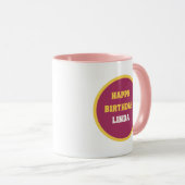 Mug Joli Anniversaire ajouter nom chat (Devant droit)