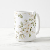 Mug Joli arbre à fleurs crème (Devant droit)