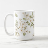 Mug Joli arbre à fleurs crème (Gauche)
