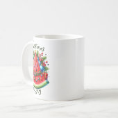 Mug Joli arbre de Noël à la pastèque Noël d'été  (Devant gauche)