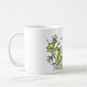 Mug Joli arrangement de fleur de colonne délicate (Gauche)