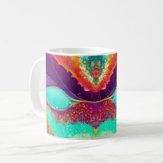 Mug Joli Art De La Plage Abstrait (Devant gauche)