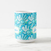 Mug Joli Art Fleur Bleu (Centre)