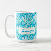 Mug Joli Art Fleur Bleu (Gauche)