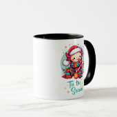 Mug Joli Axolotl de Noël (Devant droit)