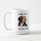 Mug Joli beagle marron Personnaliser (Gauche)