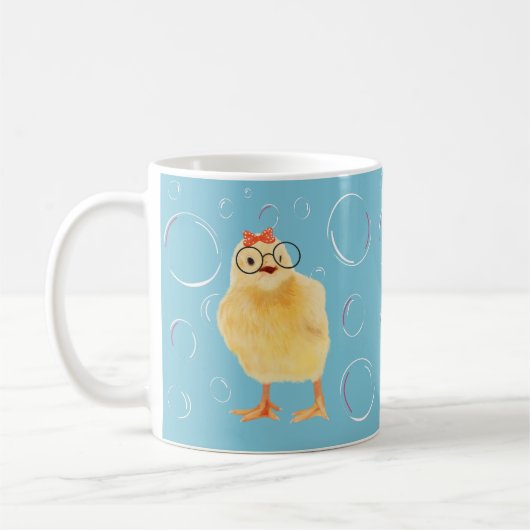 Mug Joli Bébé Chick avec lunettes (Gauche)