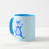 Mug Joli bébé renard bleu garçon (Devant gauche)
