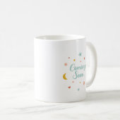 Mug Joli Bientôt avec lune, étoiles, coeurs, nuage (Devant droit)