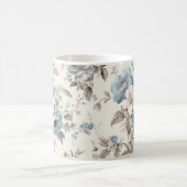 Mug Joli bleu poussiéreux/Brown floral clair (Centre)