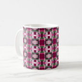 Mug Joli Bloc De Couleurs Rose Et Vert (Devant gauche)
