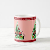 Mug Joli Blush Kitty Christmas Tree Custom Holiday (Devant droit)